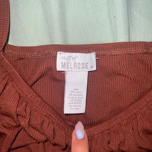 Melrose Burnt orange Blouse - Picture 3 of 4